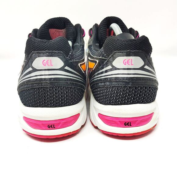 Asics Shoes Womens 12 Sneakers GEL-Equation 8 Running T5Q6N Black Pink - Picture 7 of 10